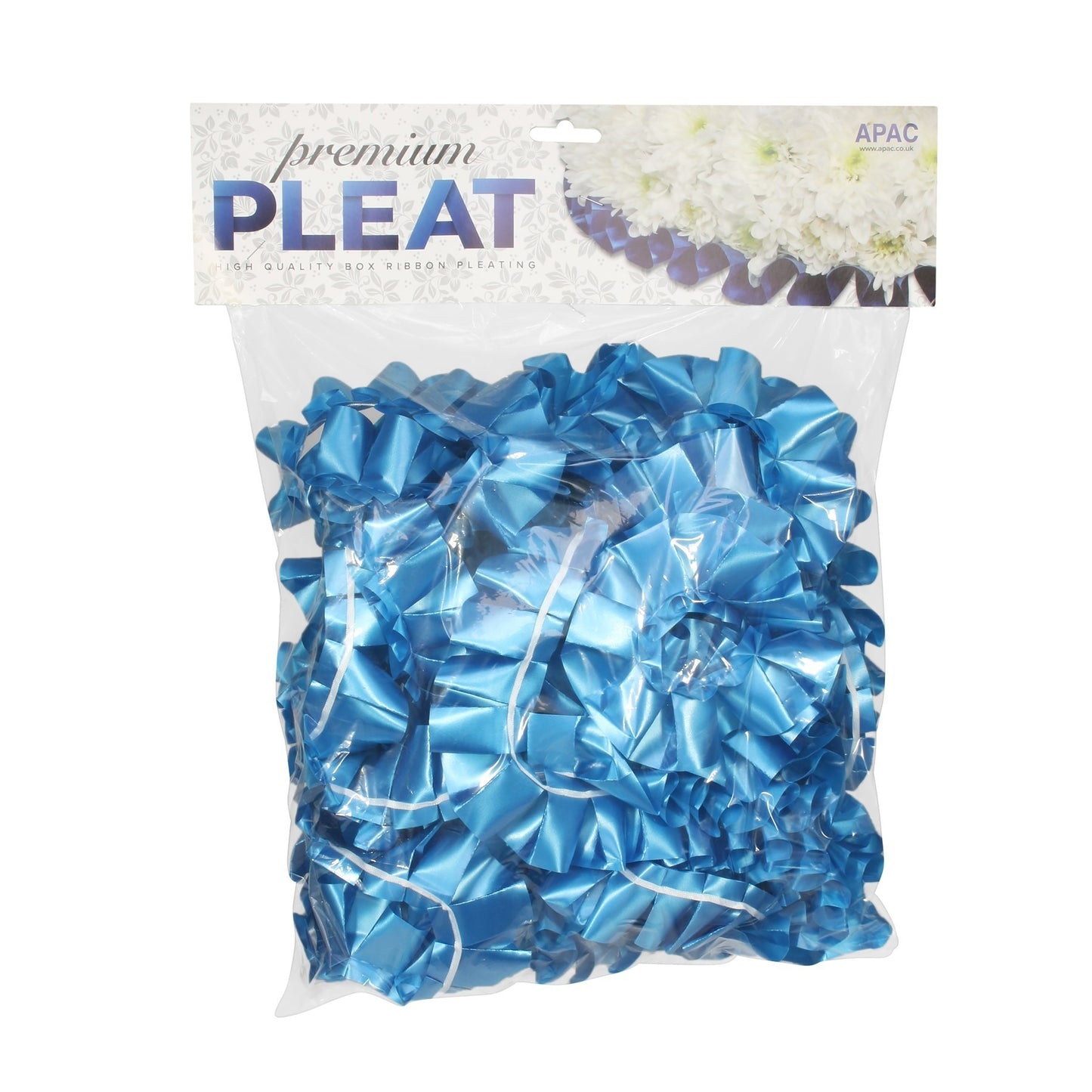 Premium Royal Blue Pleat Ribbon (50mm x 10m)