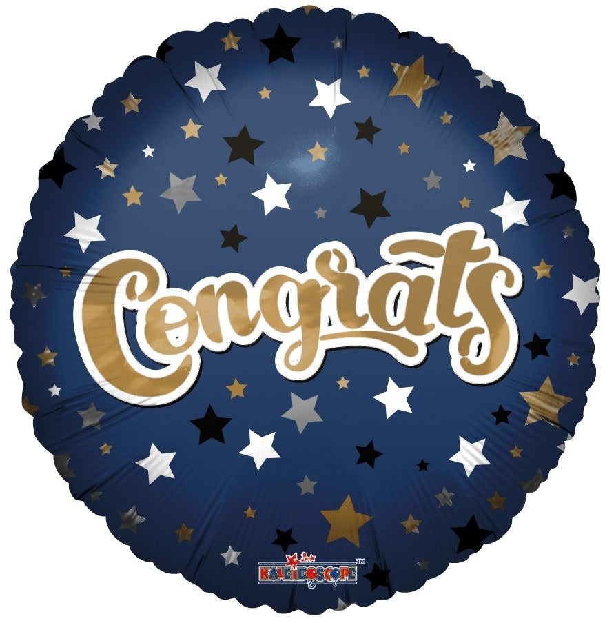 Congrats Blue Star Balloon (18 Inch)