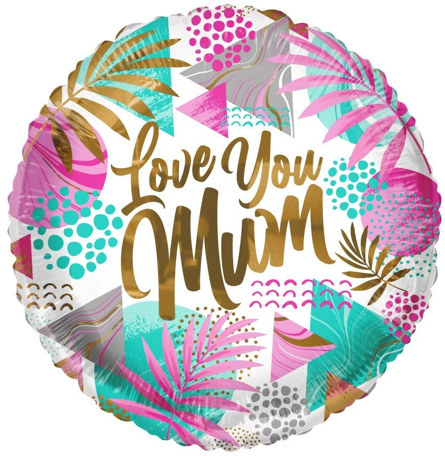 ECO Balloon - Love You Mum Jungle (18 Inch )