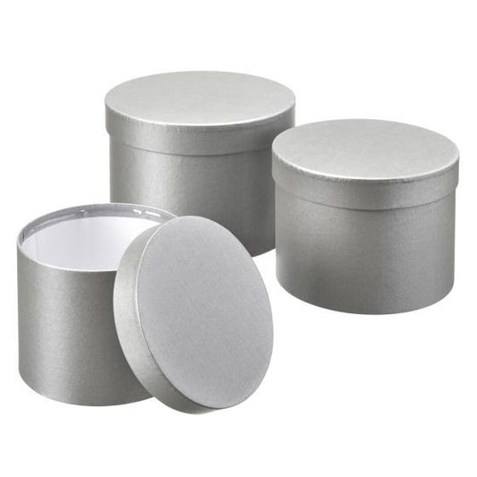 Grey Symphony Hat Boxes (Set of 3)