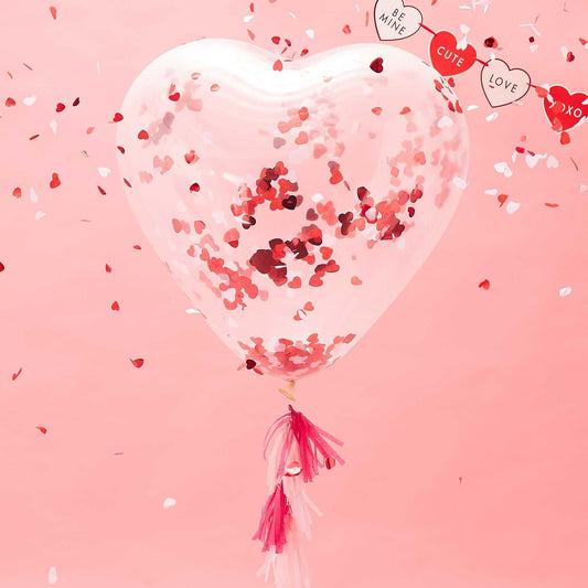 Heart Confetti Balloon Kit