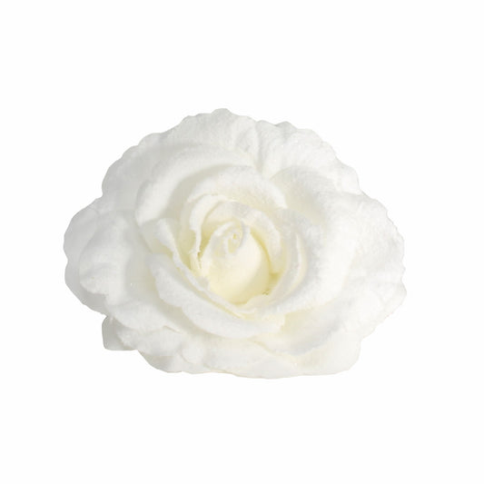 Cream Rose with Clip (15cm)