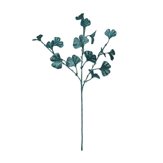 Peacock Ginkgo Glitter Stem (H70cm)