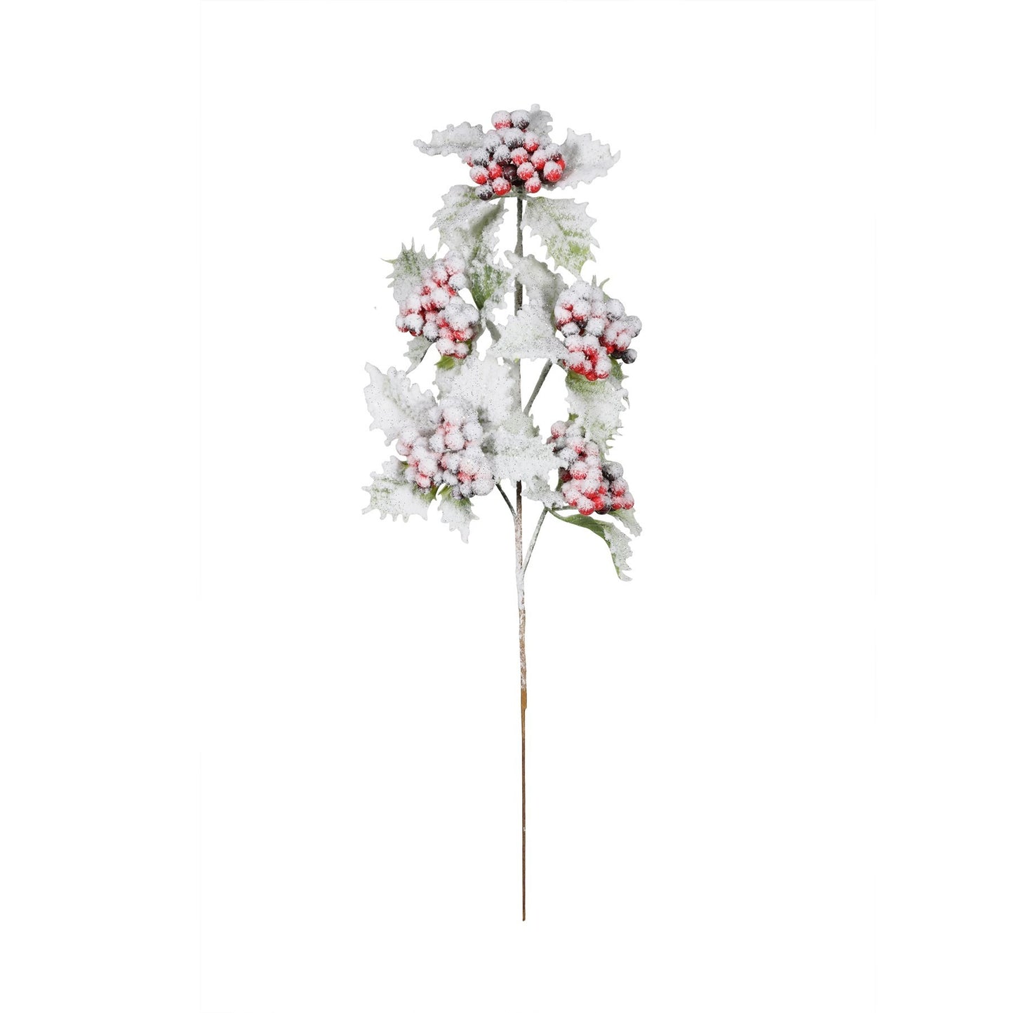 Snowy Berry   Holly Stem (H48cm)