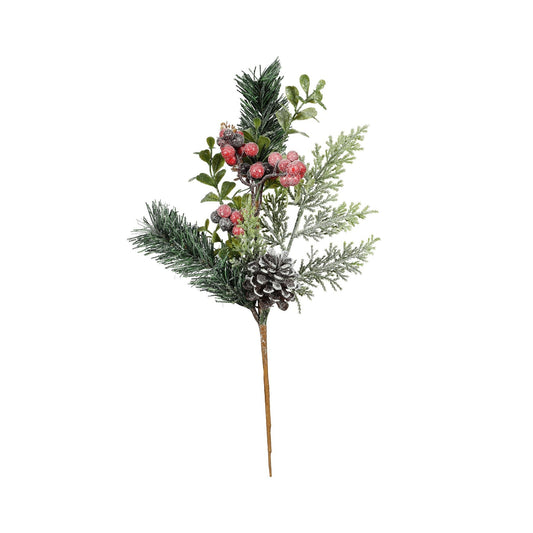 Foliage  Red Berry   Cone Pick (H38cm)