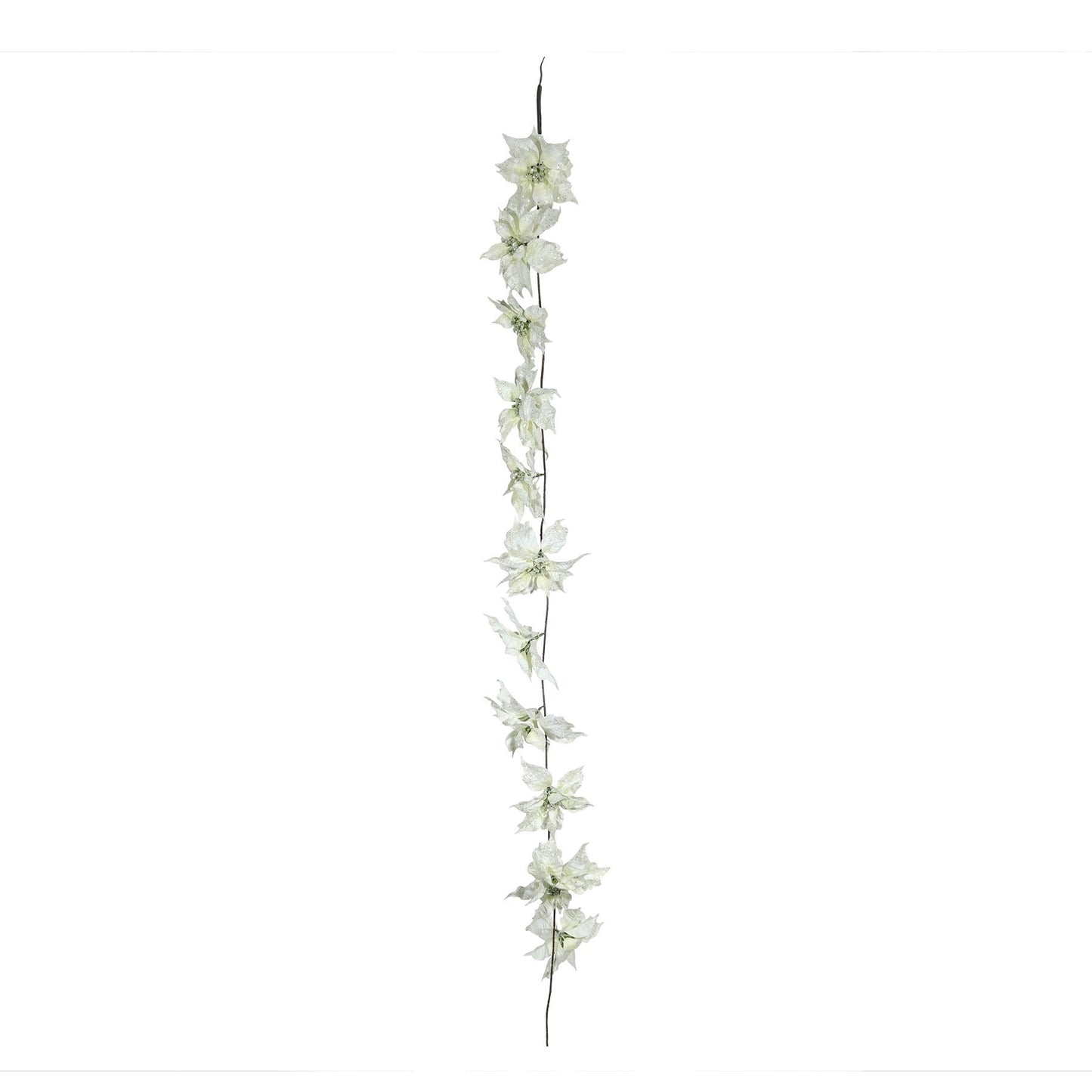 Cream Poinsettia Garland  (L180cm)