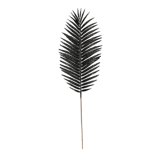 Black Glitter Palm Leaf (H70cm)