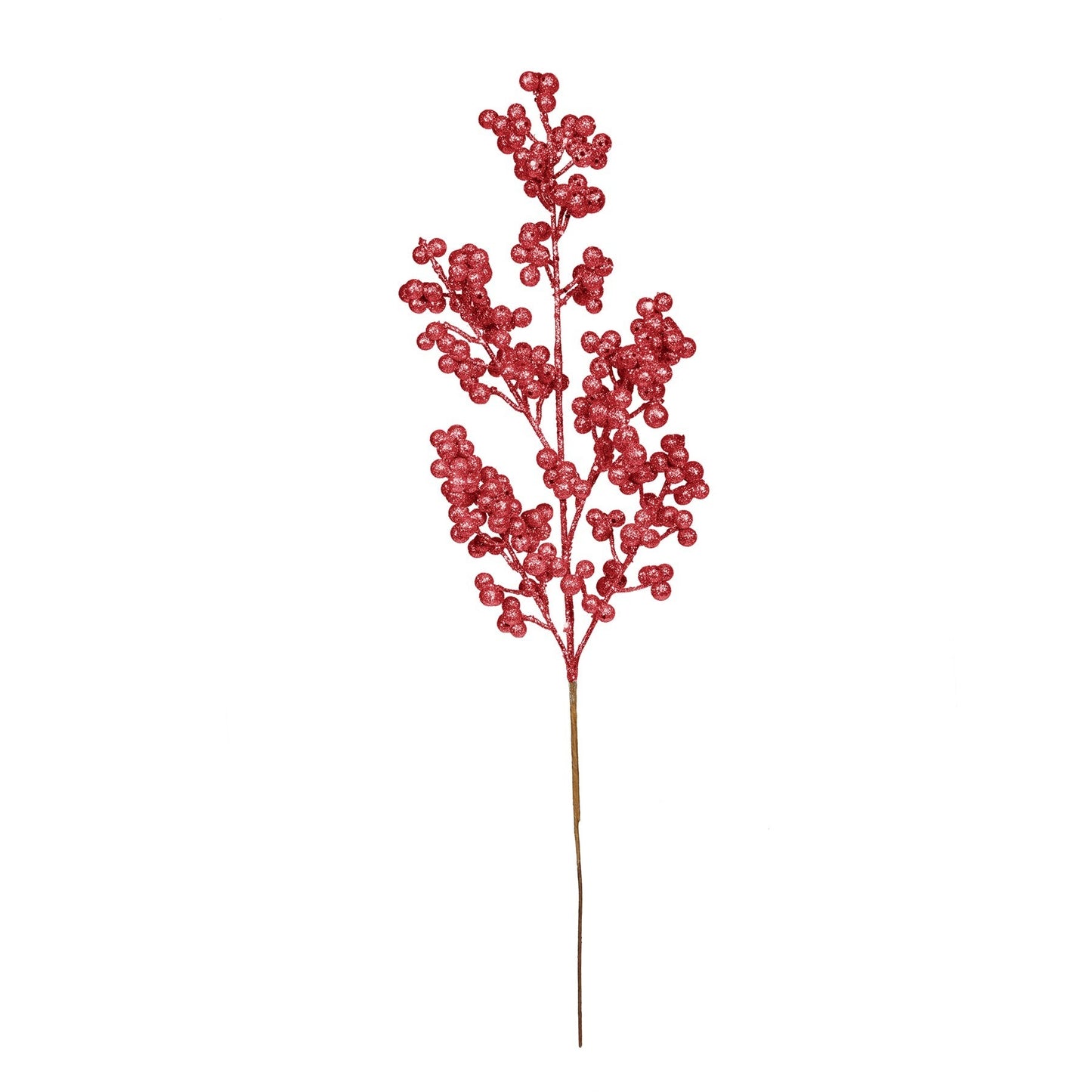 Red Glitter Berry Stem (H47cm)