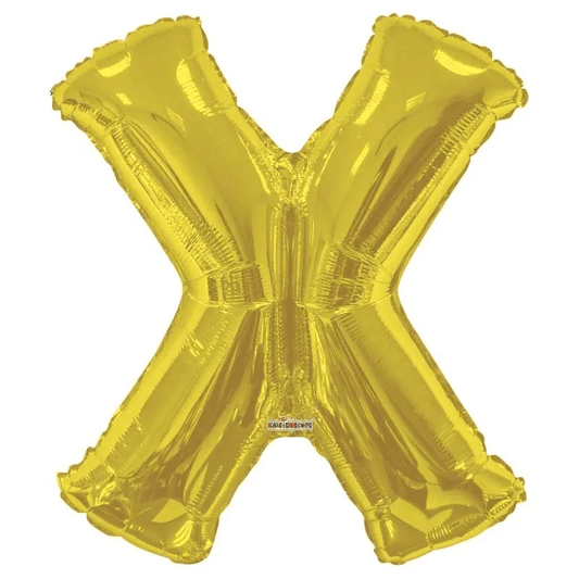 34inch   Letter Balloon - X - Gold