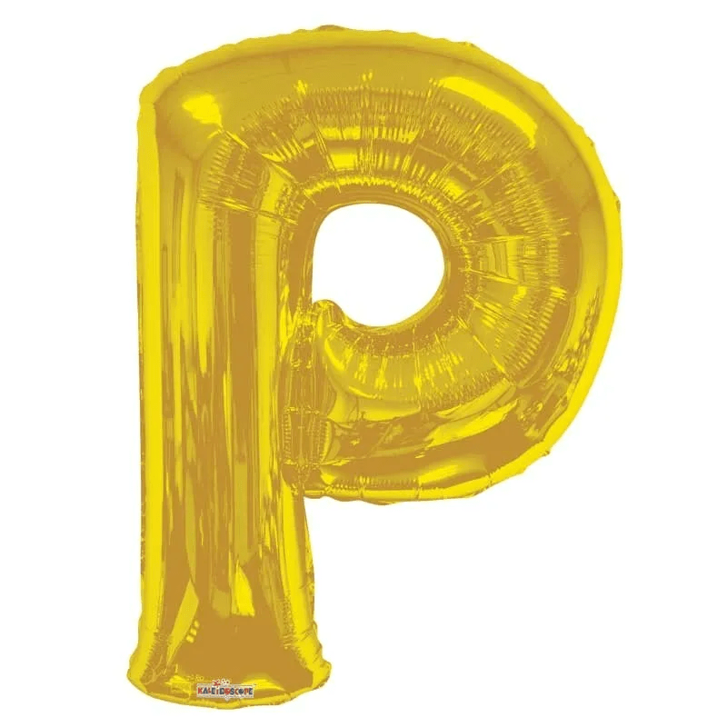 34inch   Letter Balloon - P - Gold