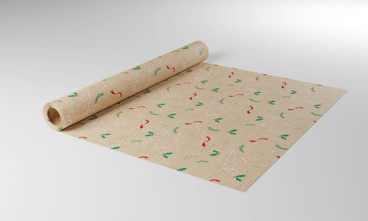 Merry and Bright Kraft Paper (W50cm)