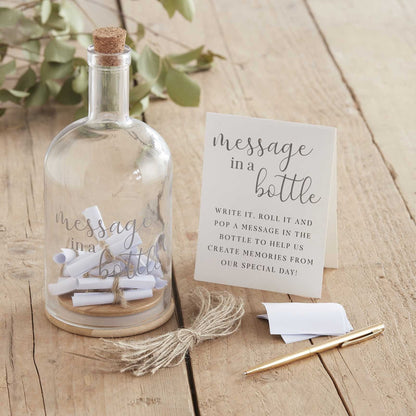 Message in a Bottle Wedding Guest Book Alternative