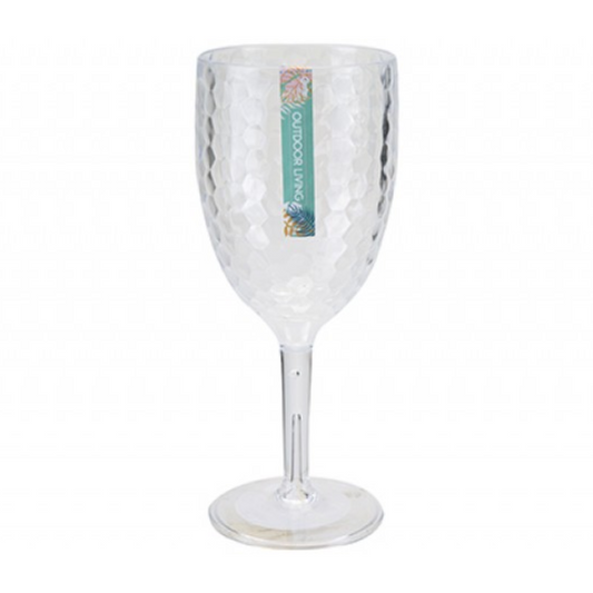 Large Dimple Effect Wine Glass