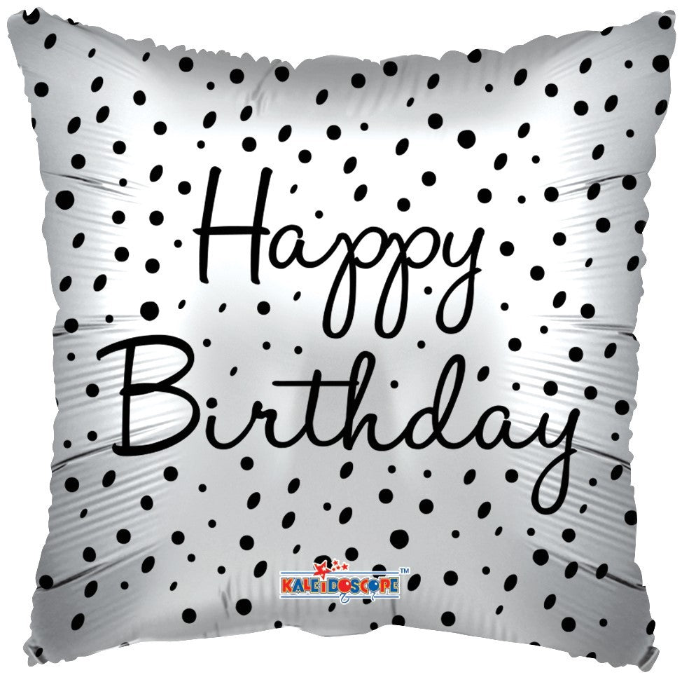 ECO Balloon - Birthday Polka Dot (18 inch)