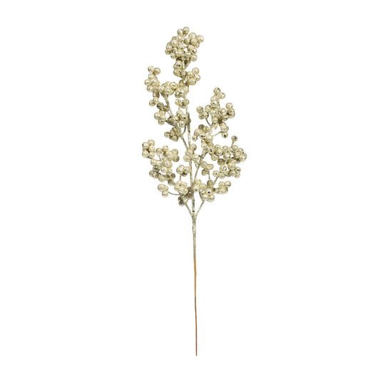 Gold Glitter Berry Stem (H47cm)