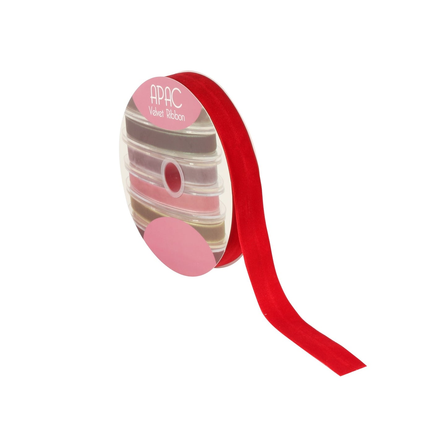 Bright Red Velvet Ribbon (25mm x 20m)