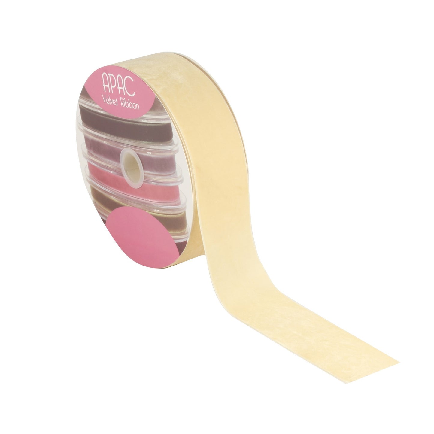 Ivory Velvet Ribbon (50mm x 20m)