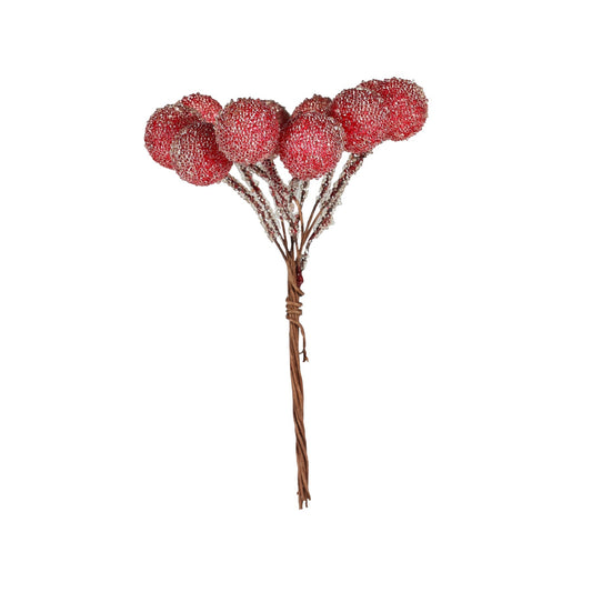 Frosted Berry Bunch (Red  H10cm)