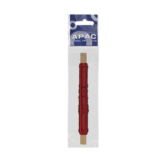 Red Metallic Wire on a Wooden Stick (50g)