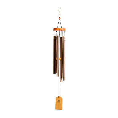 Wood and Aluminium Wind Chime with Bronze Finish (69cm)