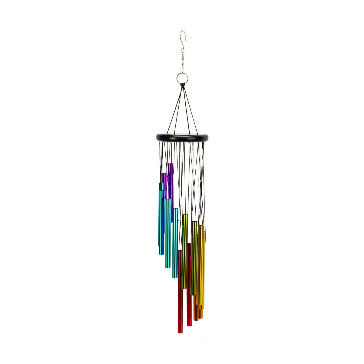 Rainbow 14-Tube Wind Chime  Multi-Colour (63cm)