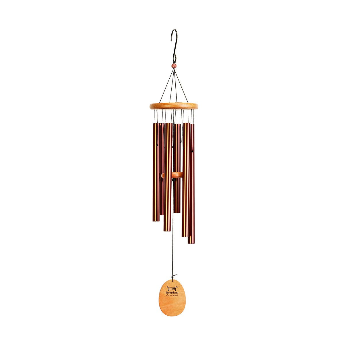 Wood and Aluminium Wind Chime with Bronze Finish (91cm)