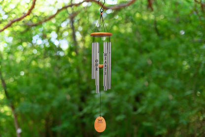 Memorial Wind Chime with Silver Finish (91cm)