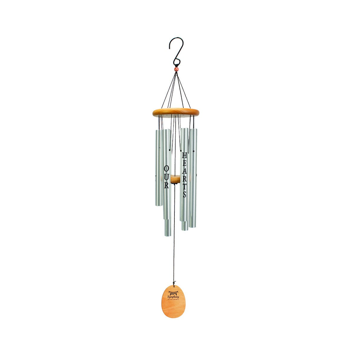 Memorial Wind Chime with Silver Finish (91cm)