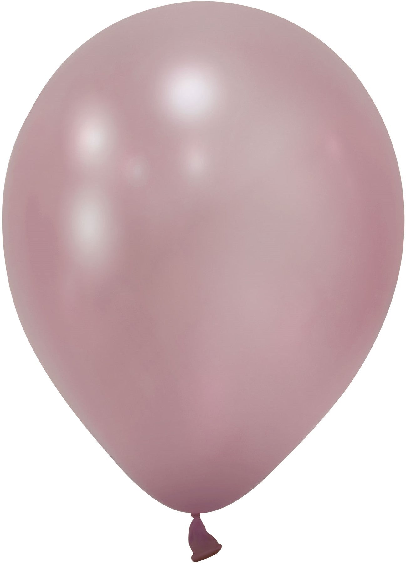 Rose Pink Metallic Latex Balloon - 12 inch (Pk 100)