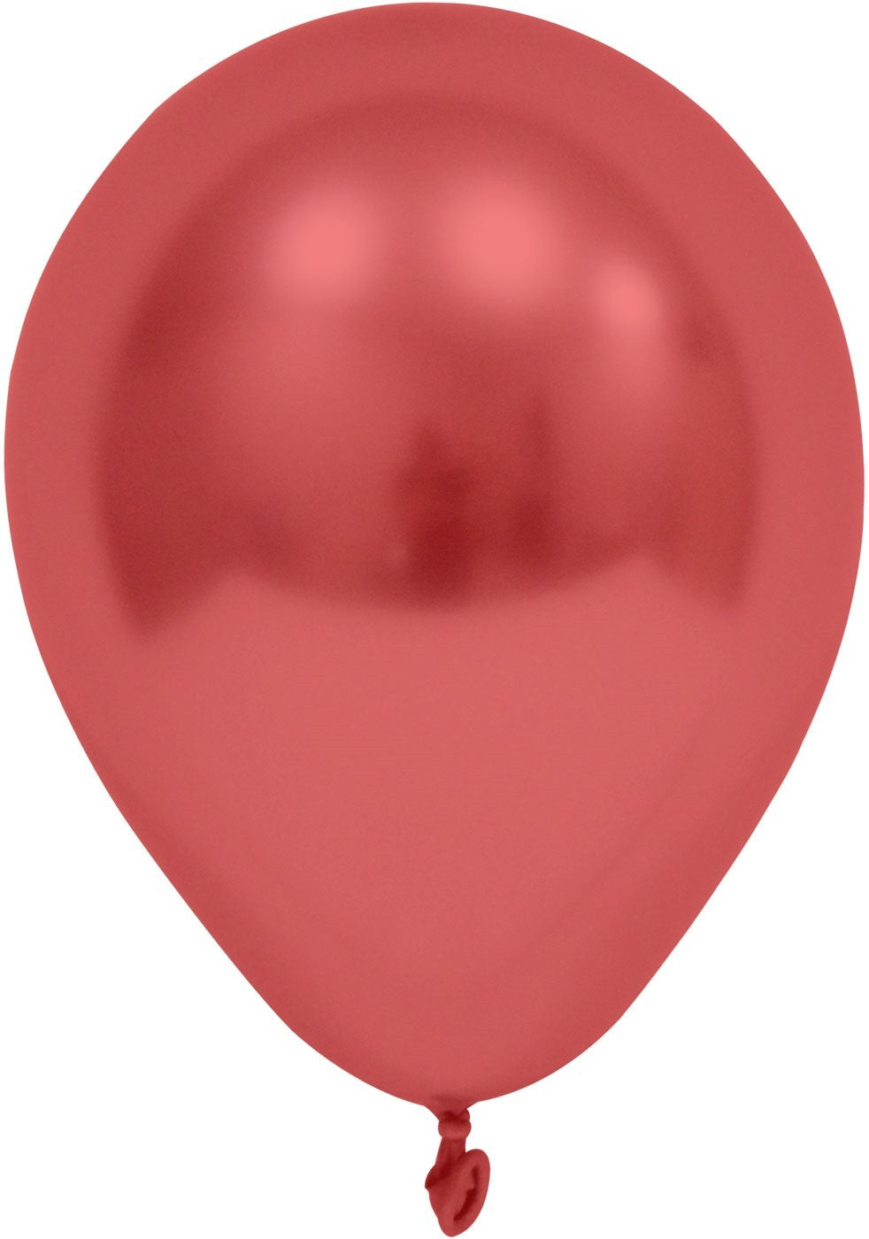 Red Chrome Round Shape Latex Balloon - 6 inch (Pk 50)