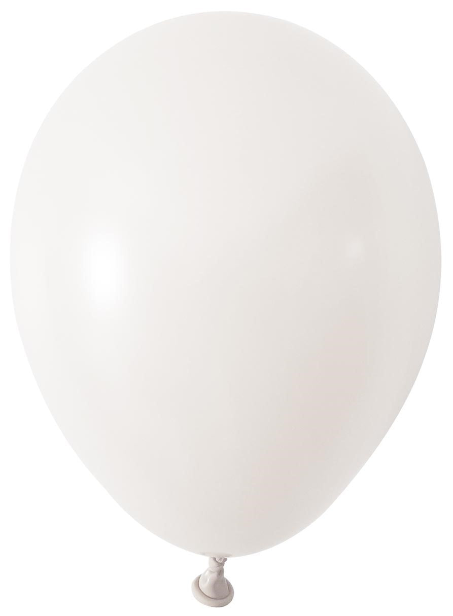 White Round Shape Latex Balloon - 5 inch (Pk 100)