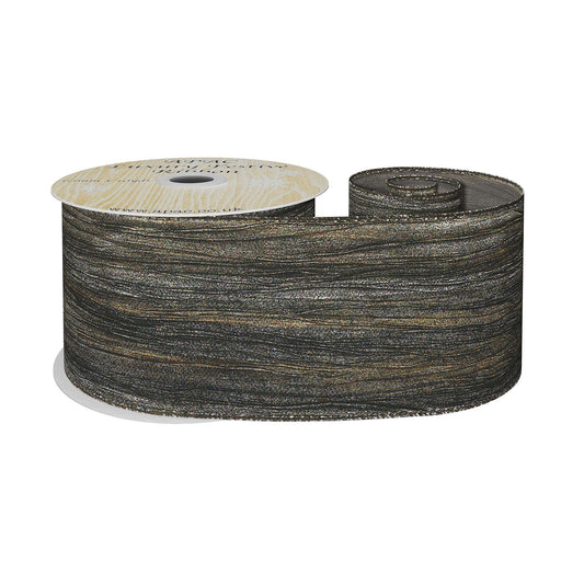 Bronze Crushed Taffeta Ribbon (63mm x 10yds)