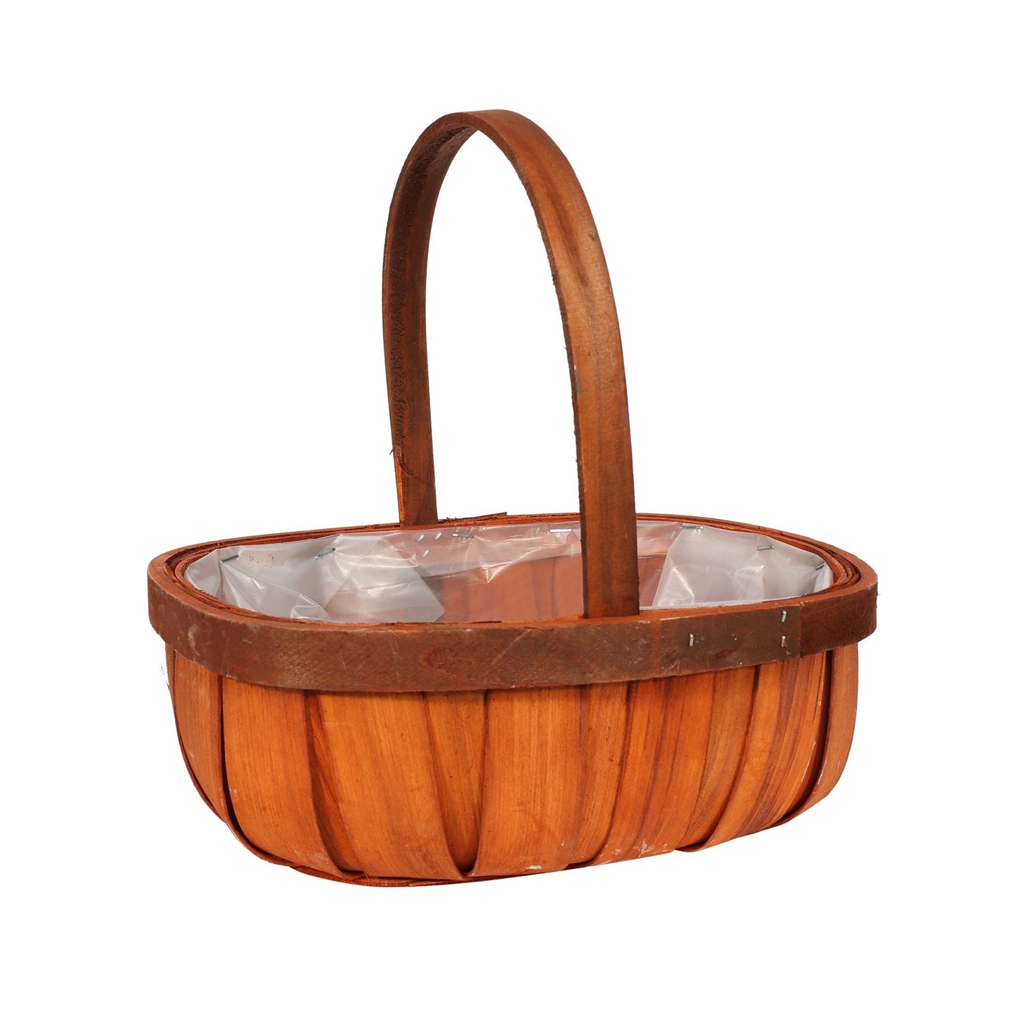 Stained Softwood Trug Basket 25.5cm