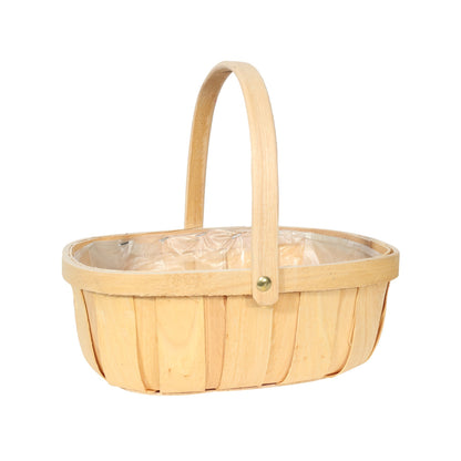 Natural Softwood Trug & Folding Handle 24.5cm