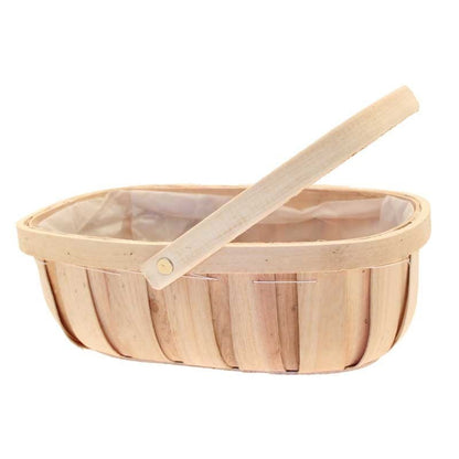 Natural Softwood Trug & Folding Handle 24.5cm