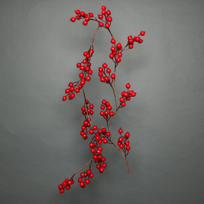 Bright Red Berry Garland (180cm)