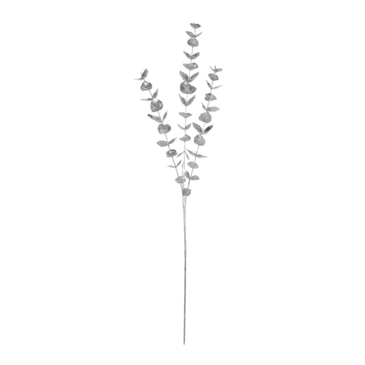 Silver Metallic Eucalyptus Spray (x3 Stem)