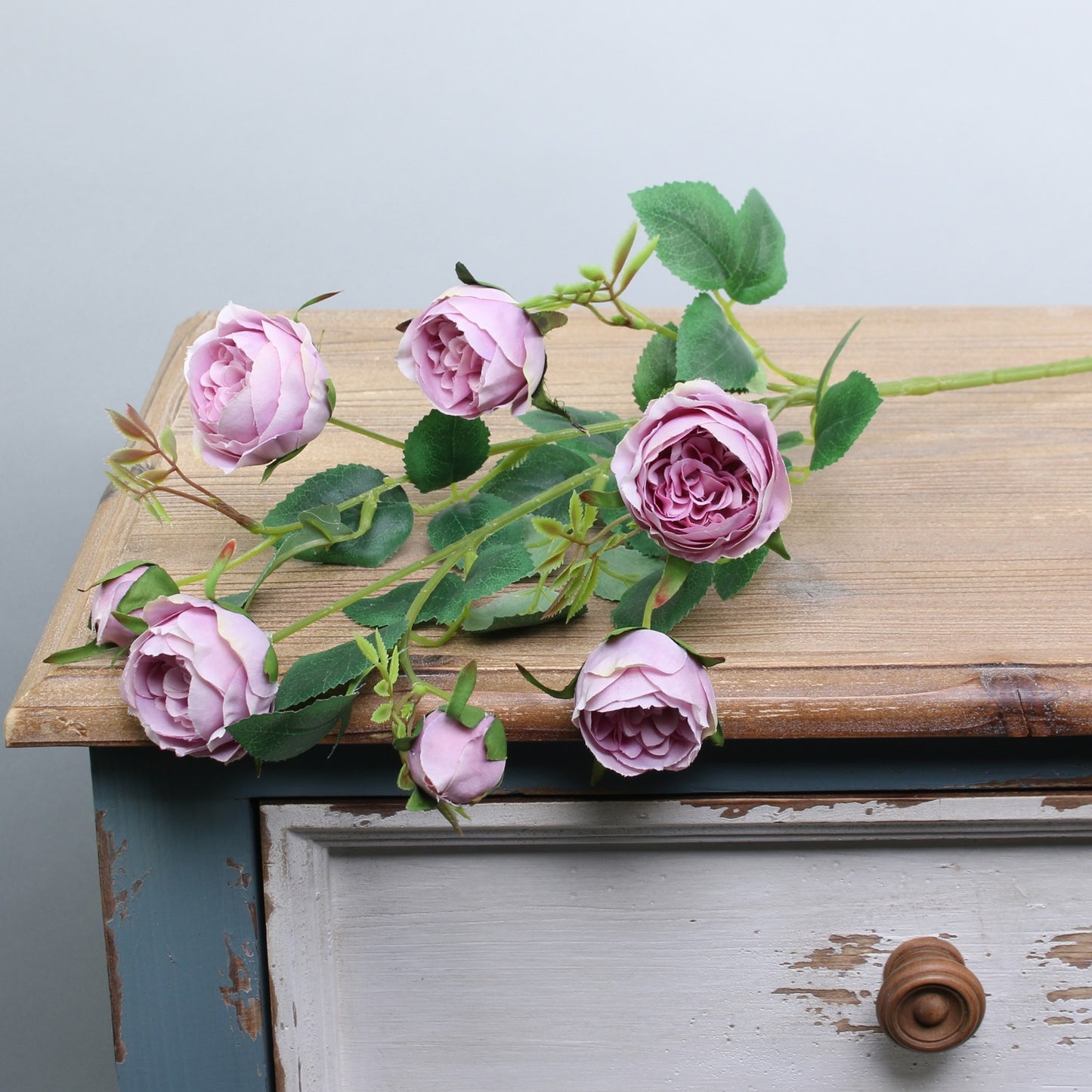 Garden Peony Rose Spray Lavender