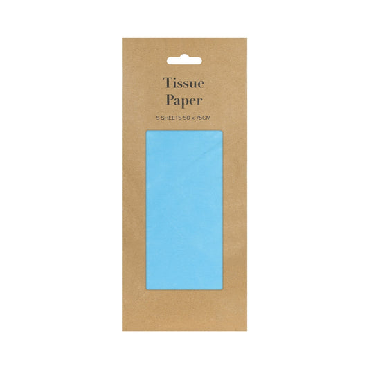 Light Blue Tissue Paper Pack 5 Sheets