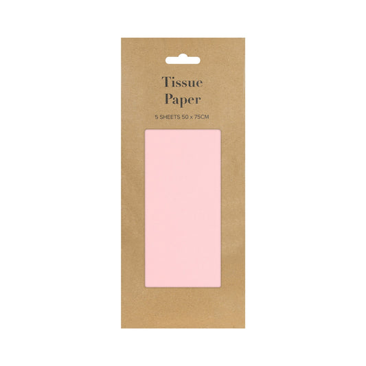 Pale Pink Tissue Paper Pack 5 Sheets