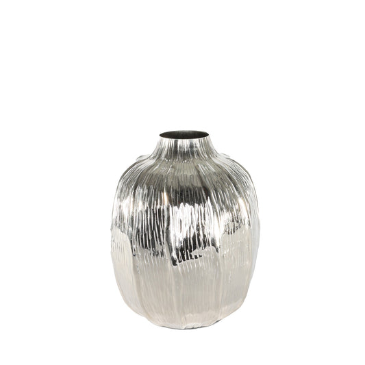 Silver Eros Poppy Vase (H26 x Dia20cm)