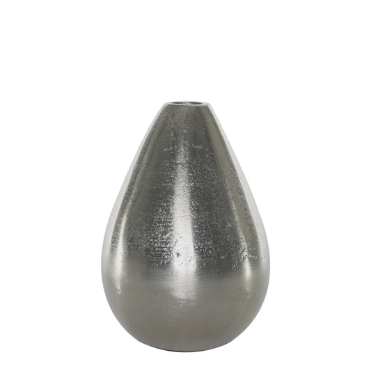 Silver Poseidon Tear Drop Vase (H17 x Dia12.5cm)