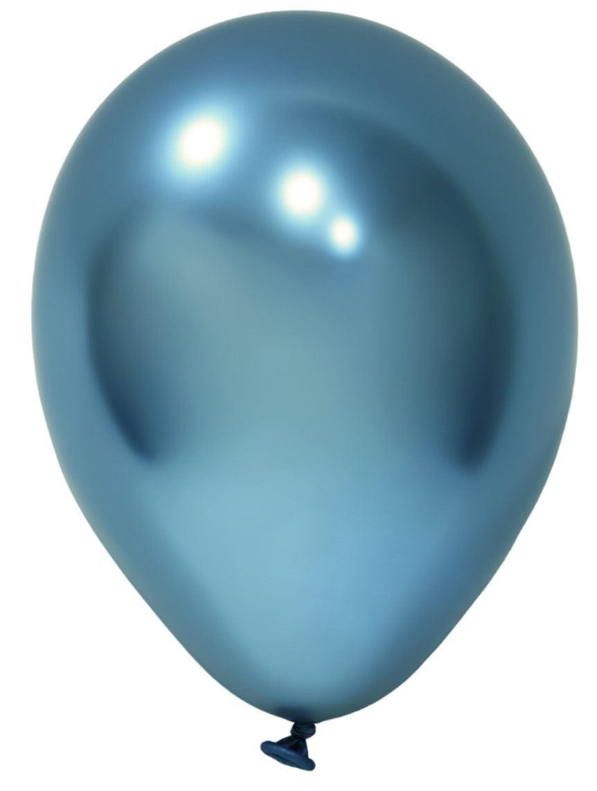 Blue Chrome Latex Balloon 5inch (Pack of 100)