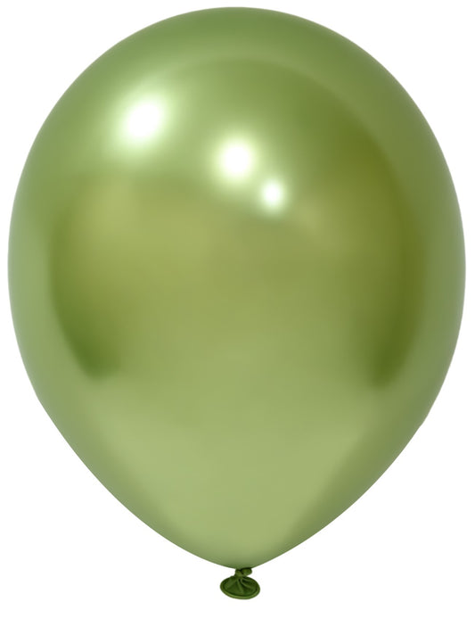 Light Green Chrome Latex Balloon 10inch (Pack of 50)