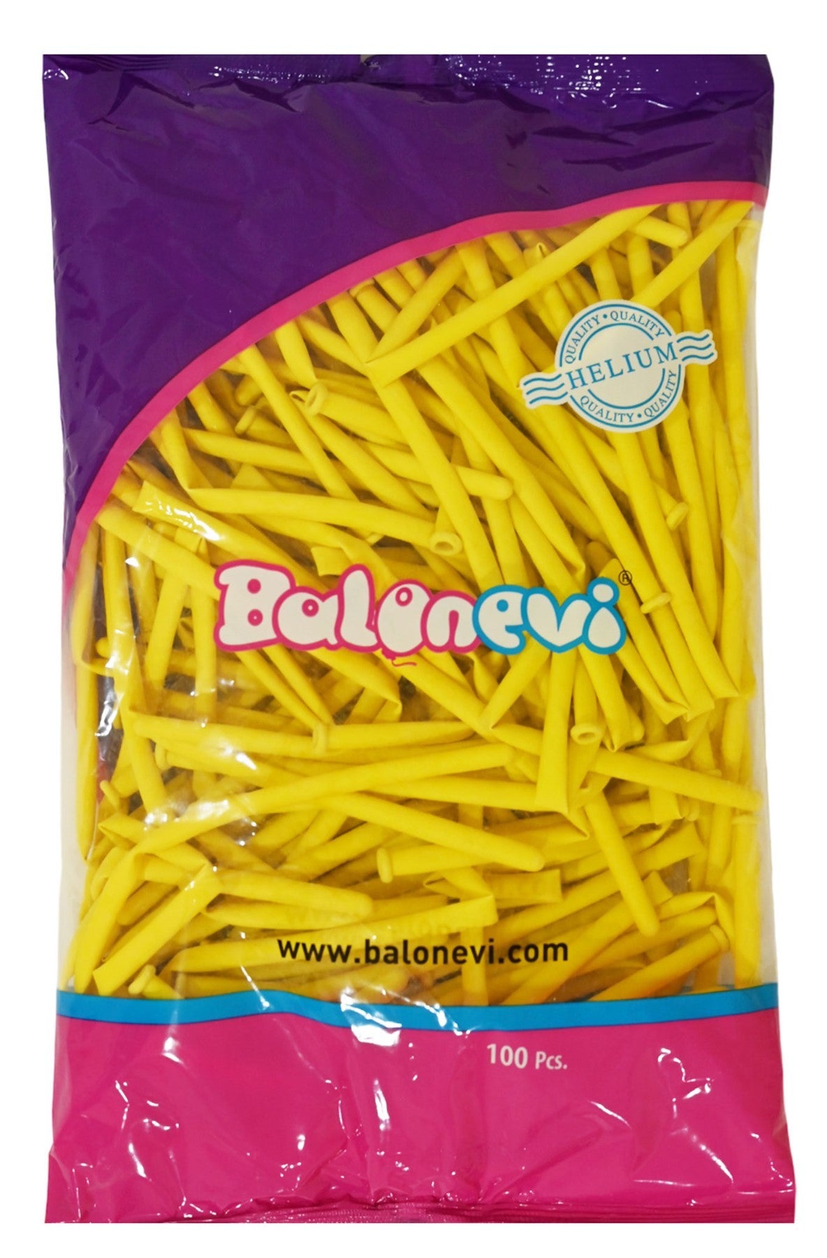 Yellow Modelling Balloons (Pack of 100)