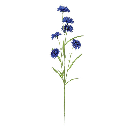 Royal Blue Wild Cornflower Spray (63cm)