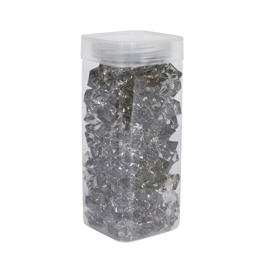 Large Light Grey Acrylic Stone in Square Jar (300gr)