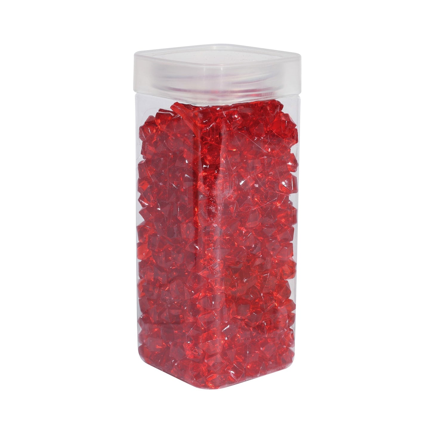 Small Red Acrylic Stones in Square Box (320gr)