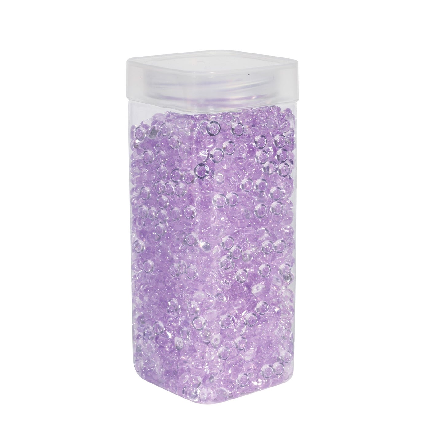 7mm Plastic Lavender Beads (330gr)