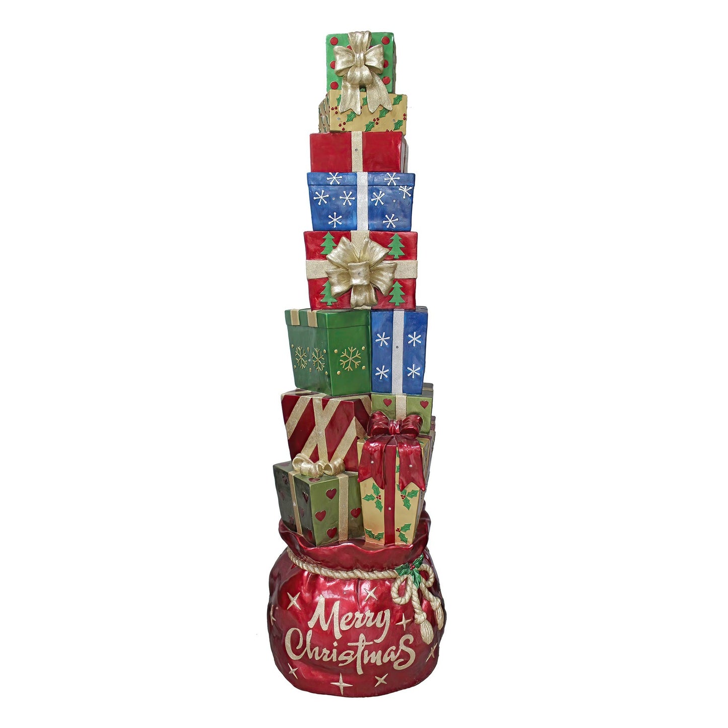 Stacked Gifts with LED Light (165cm)